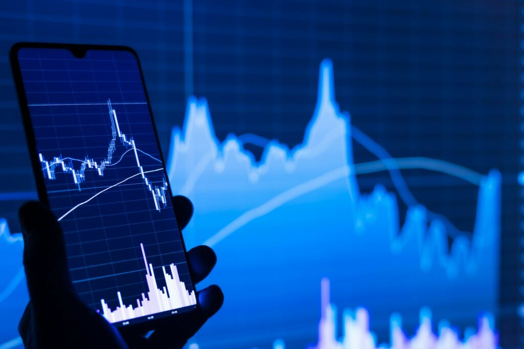 pea ou compte-titres courbes des fluctuations de la bourse