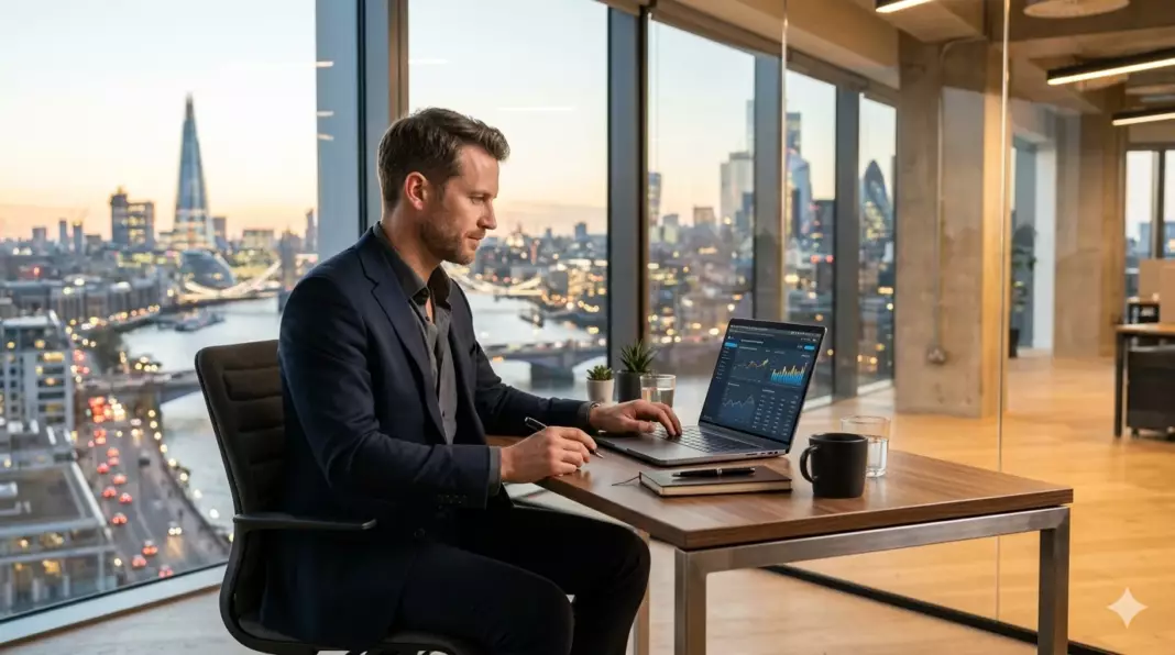 Airwallex avis : entrepreneur consultant son tableau de bord de paiements internationaux multidevises