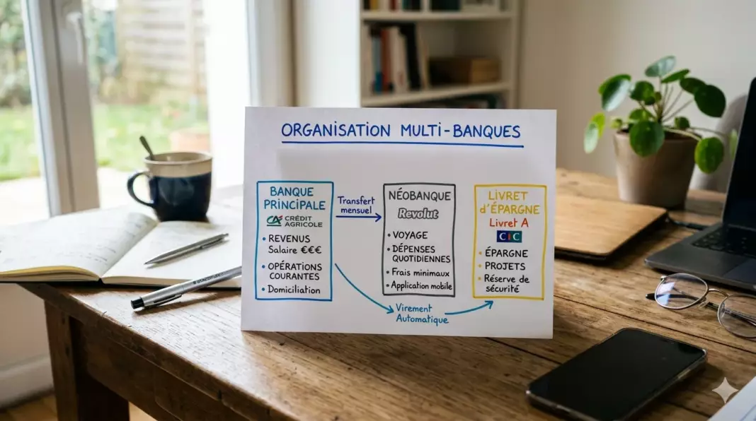 avoir plusieurs comptes bancaires : tableau de bord multi-banques avec rôles attribués