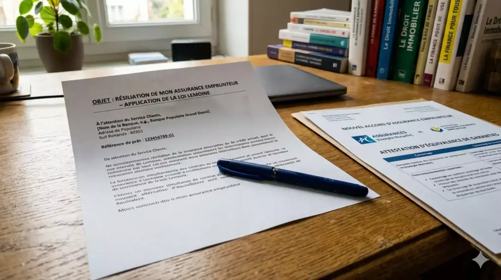 choisir assurance emprunteur : courrier de résiliation assurance emprunteur loi Lemoine