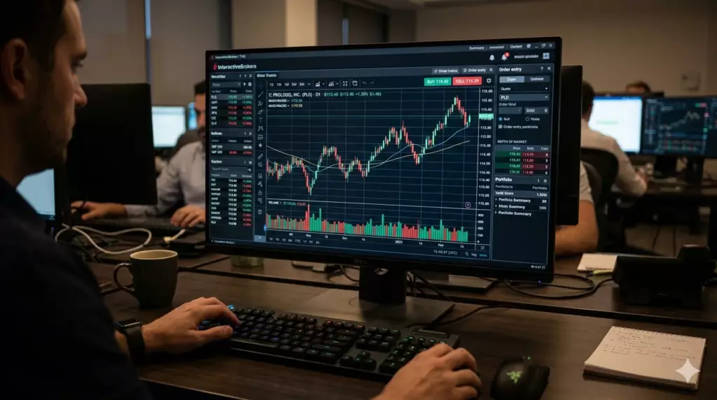 scpi opci reit differences : graphique cours bourse d'une foncière cotée REITs