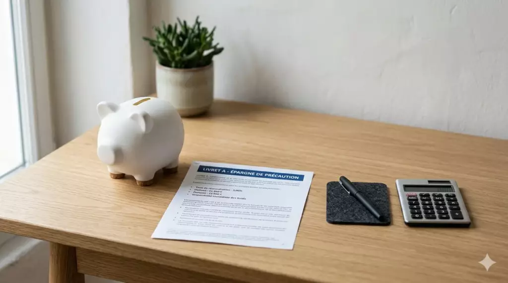 strategie epargne paliers : tirelire et livret A représentant le premier palier d'épargne