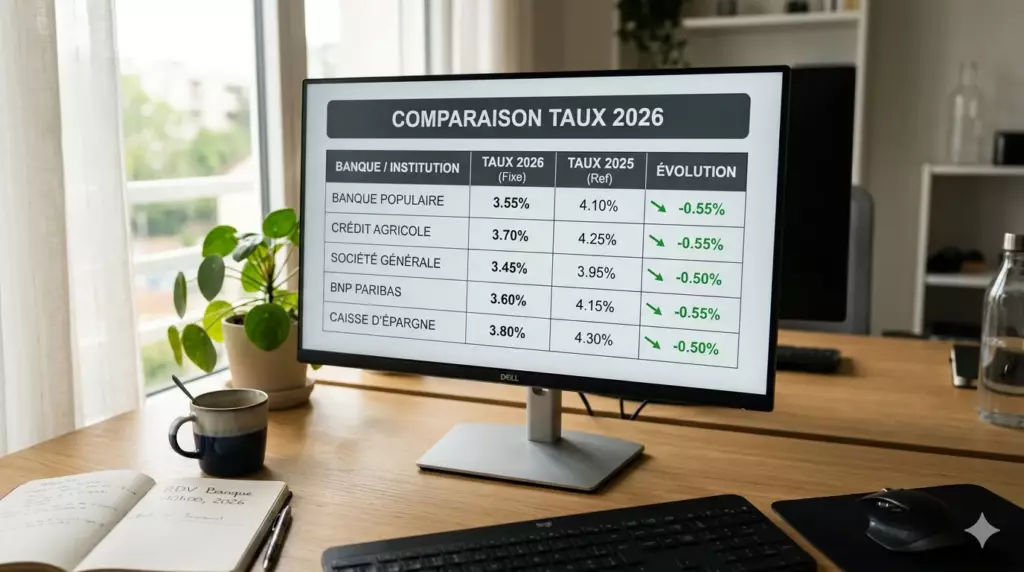 compte pro remunere 2026 : ordinateur affichant un comparatif de taux de rémunération bancaire