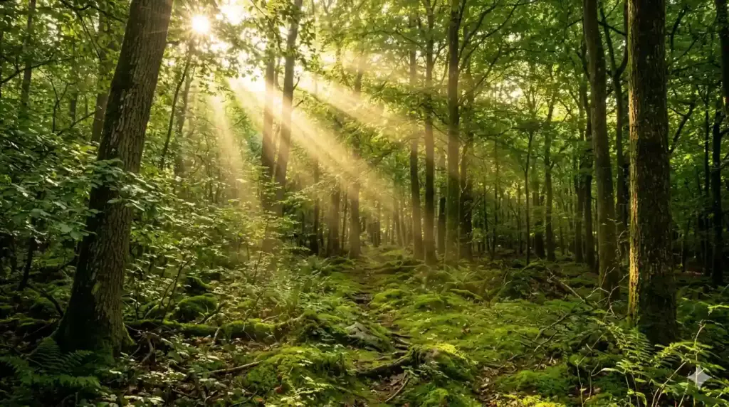 avis per goodvest 2026 : forêt luxuriante représentant les thématiques d'investissement dans la biodiversité et les forêts du PER Goodvest