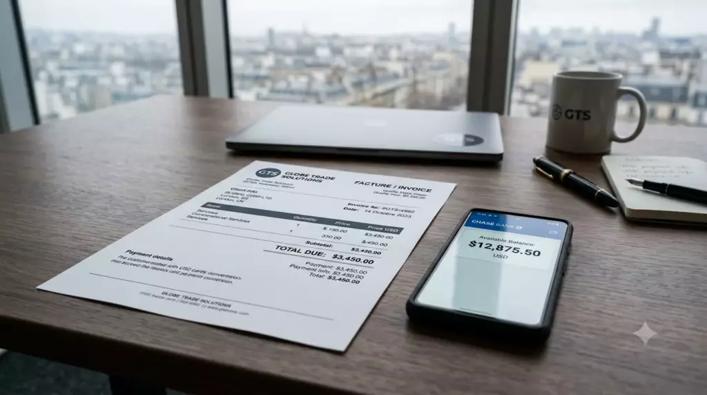 compte pro multi-devises 2026 : facture en dollars reçue sur compte pro multi-devises sans conversion forcée