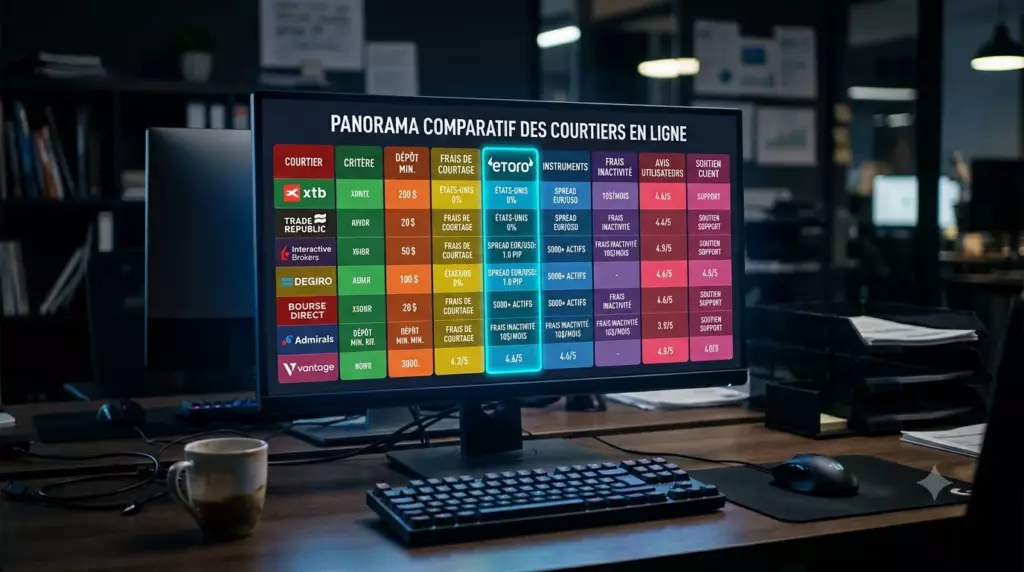 etoro frais 2026 : tableau comparatif des frais eToro versus autres plateformes de trading