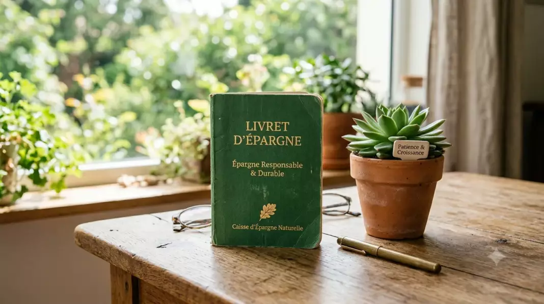 LDDS plafond 2026 : livret d'épargne vert avec feuille symbolisant le développement durable